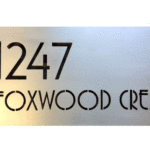 Modern - Cut Out Letters, Stainless Steel Contemporary Sign