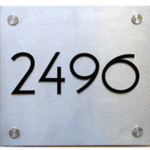 Special Modern Stainless Steel Contemporary Sign