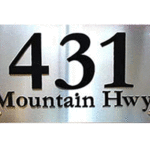 A-Stainless Steel Horizontal Address Sign