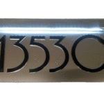 Stainless Steel White Illuminated Address Sign