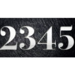 Dark Textured Stone Engraving Sign