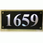 Powder Coated Matt Black Stainless Steel Contemporary Sign