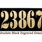 Treated Stone Engraved Sign - Style 9