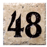 Engraved Sign - Black Lettering On Stone