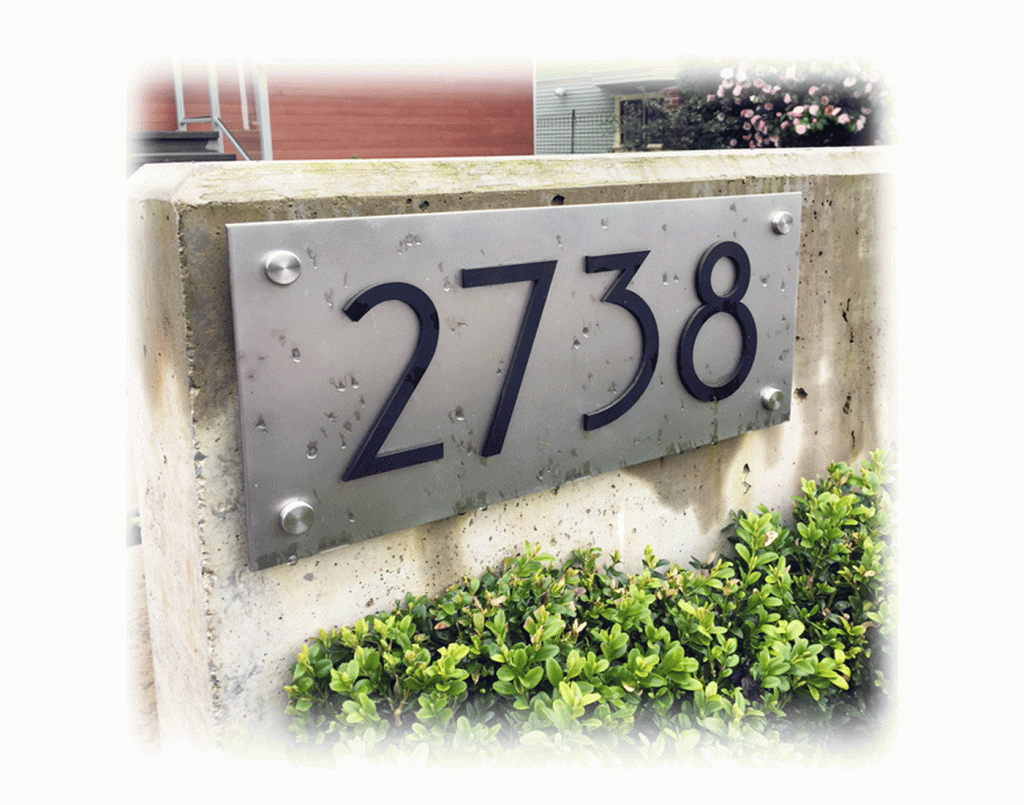 A New Stainless Steel With Raised Black Letters