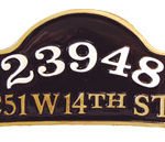 Archtop Address Sign - Victorian Style