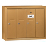 Vertical Mailbox (4 doors, Surface Mounted, Mail Access)