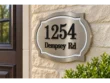 Shaped Address Sign with Decorative Border – Contemporary Sign 18 - Image 2