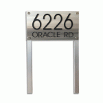 Stainless Steel Lawn Sign - Style 21