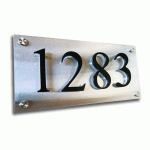 A-Modern Stainless Steel Spaced Number Sign
