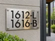 Stainless Steel Laneway and Basement Address Sign