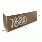 Bent Stainless Steel Sign