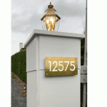 Gold Brushed Illuminated Sign