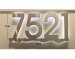 Architectural Illuminated Sign, Design 7521