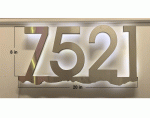 Architectural Illuminated Sign, Design 7521