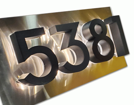 Stainless Steel Illuminated Sign