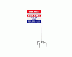 Metal Lawn Sign Post