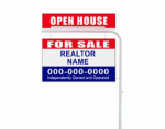 Metal Lawn Sign Post