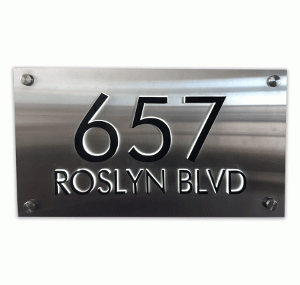 Modern Stainless Steel illuminated