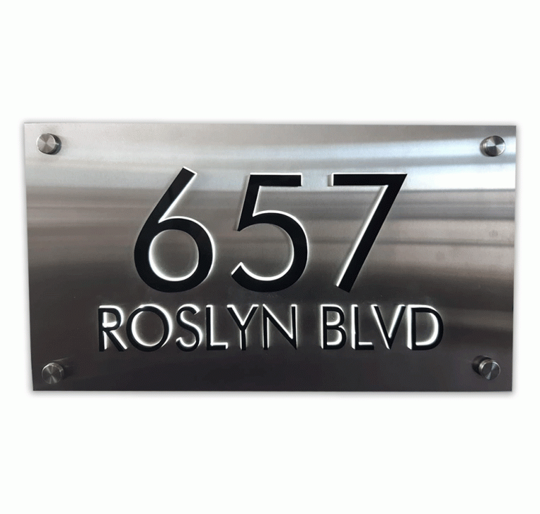 Modern Stainless Steel illuminated