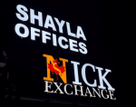 Shayla channel letters sign night - Business sign Vancouver - ASC Signage.