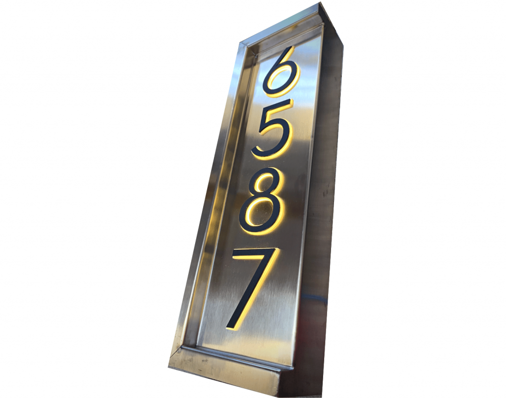 4-Vertical Illuminated Sign - ASC Signage.