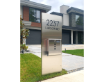 1-Modern Sign & Mailbox - ASC Signage.