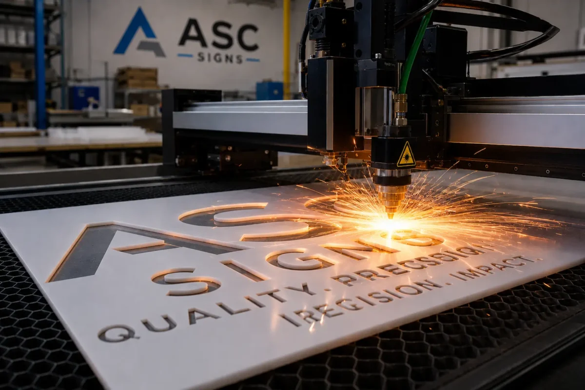 Laser Cutting & Precision Sign Manufacturing in Metro Vancouver