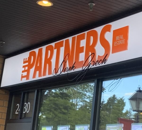 The Partners Lightbox signs - Business sign Vancouver - ASC Signage.
