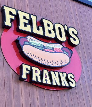 Felbo's Channel Letters signs daylight - Business sign Vancouver - ASC Signage.