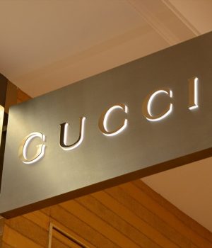 Gucci edge lit LightBox signs - Business sign Vancouver - ASC Signage.