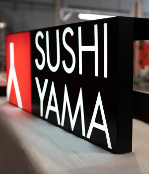 Sushi Yama LightBox signs - Business sign Vancouver - ASC Signage.